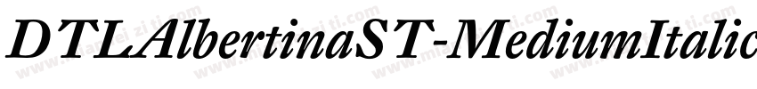 DTLAlbertinaST-MediumItalic字体转换