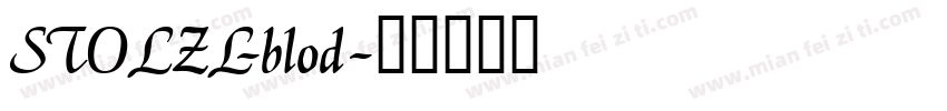 STOLZL-blod字体转换
