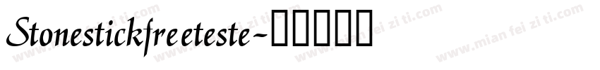 Stonestickfreeteste字体转换