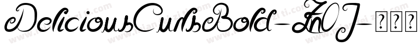 DeliciousCurlsBold-Zn0J字体转换