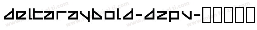 DeltaRayBold-dZpV字体转换