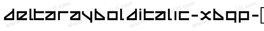 DeltaRayBoldItalic-XBgP字体转换
