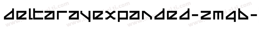 DeltaRayExpanded-ZM4B字体转换