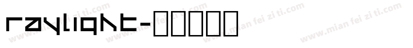Raylight字体转换