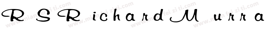 RSRichardMurray字体转换