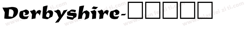Derbyshire字体转换