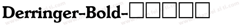 Derringer-Bold字体转换