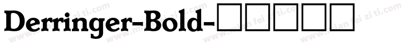 Derringer-Bold字体转换