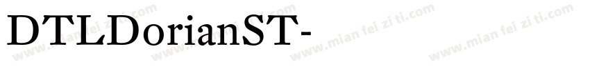 DTLDorianST字体转换