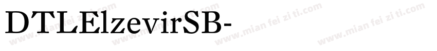 DTLElzevirSB字体转换