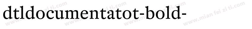 dtldocumentatot-bold字体转换