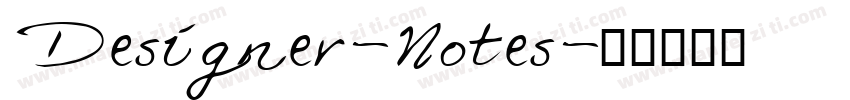 Designer-Notes字体转换