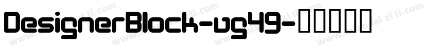 DesignerBlock-vg49字体转换