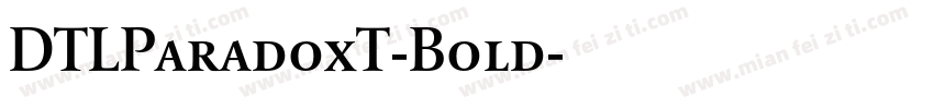 DTLParadoxT-Bold字体转换