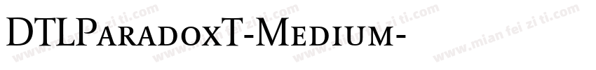 DTLParadoxT-Medium字体转换