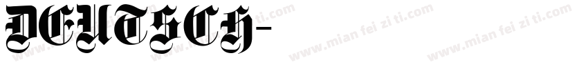 DEUTSCH字体转换