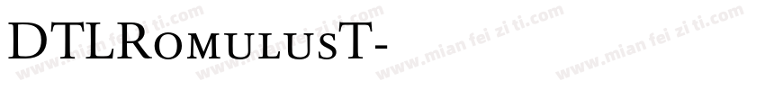 DTLRomulusT字体转换