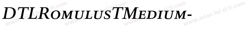 DTLRomulusTMedium字体转换