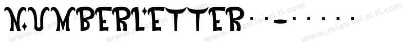 NumberLetter字体字体转换