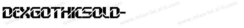 DexGothicSolD字体转换