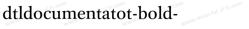 dtldocumentatot-bold字体转换