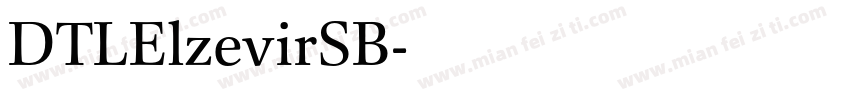 DTLElzevirSB字体转换