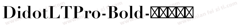 DidotLTPro-Bold字体转换