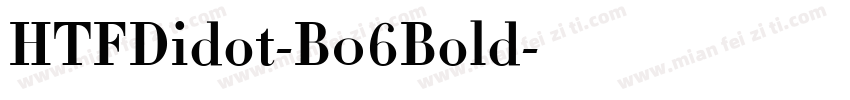 HTFDidot-B06Bold字体转换