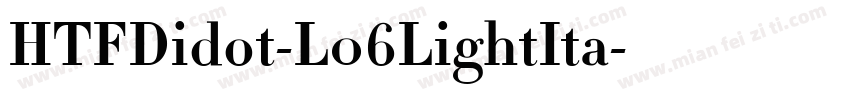 HTFDidot-L06LightIta字体转换