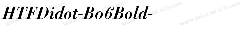 HTFDidot-B06Bold字体转换