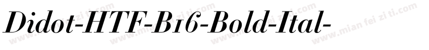 Didot-HTF-B16-Bold-Ital字体转换