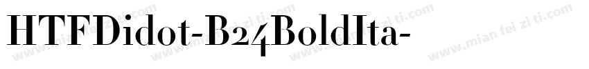 HTFDidot-B24BoldIta字体转换