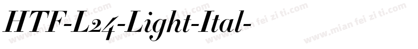 HTF-L24-Light-Ital字体转换