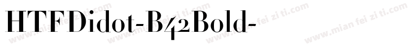 HTFDidot-B42Bold字体转换