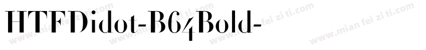 HTFDidot-B64Bold字体转换
