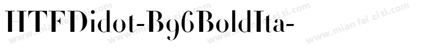 HTFDidot-B96BoldIta字体转换