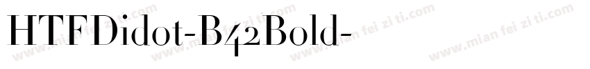 HTFDidot-B42Bold字体转换