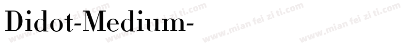Didot-Medium字体转换