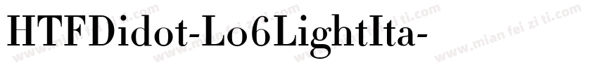 HTFDidot-L06LightIta字体转换