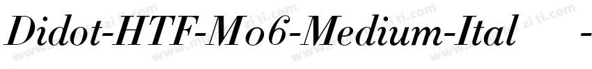 Didot-HTF-M06-Medium-Ital生成器字体转换