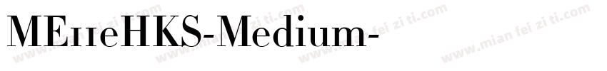 ME11eHKS-Medium字体转换