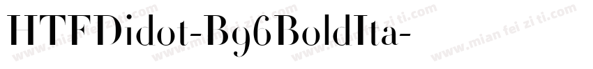 HTFDidot-B96BoldIta字体转换