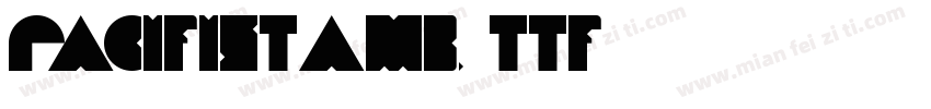PacifistaMB.ttf字体转换