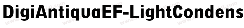 DigiAntiquaEF-LightCondensed字体转换