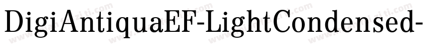 DigiAntiquaEF-LightCondensed字体转换