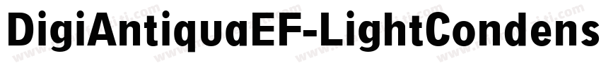 DigiAntiquaEF-LightCondensed字体转换