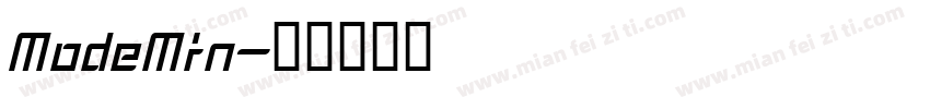 ModeMin字体转换