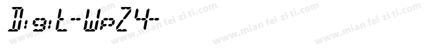 Digit-WpZ4字体转换