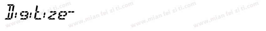 Digitize字体转换