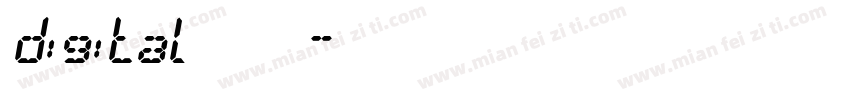 digital字体字体转换